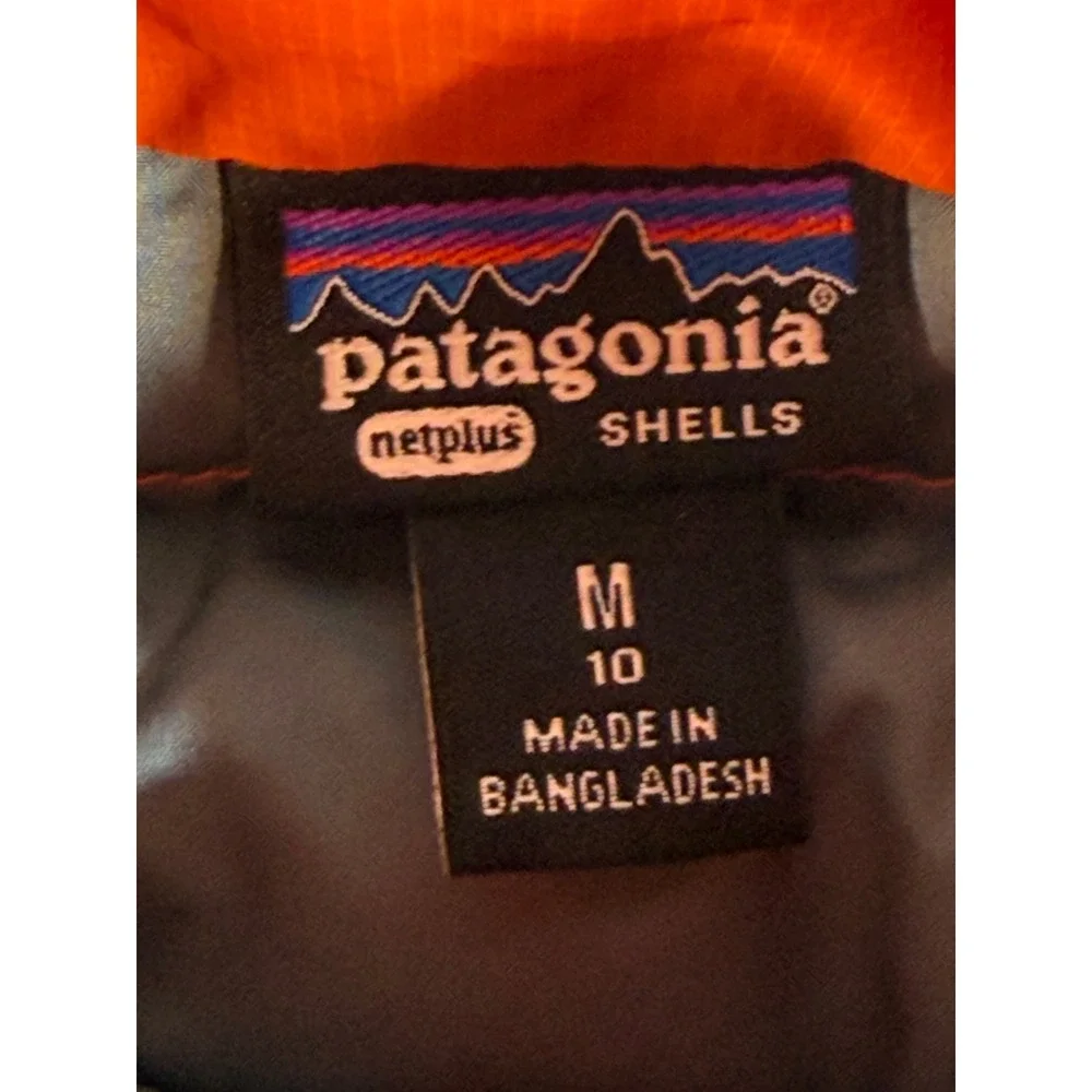 Patagonia Kids Down Sweater Vest Tri-Color Blue Orange 68630 FA22 Size M 10